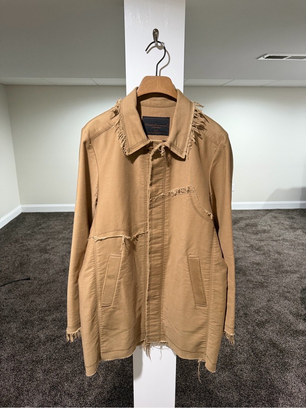 Undercover AW03 Paperdoll Hybrid Distressed Rider Coat Jacket